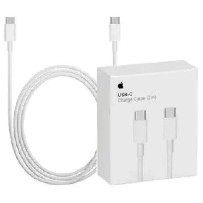 APPLE CABLE USB-C A USB-C - LONGITUD 2M - COLOR BLANCO