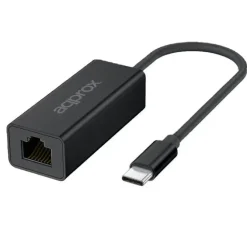 APPROX ADAPTADOR USB-C A RJ-45 - TRANSFERENCIA RAPIDA HASTA 2.5 GBPS - CABLE DE 17CM