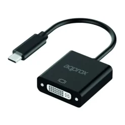 APPROX ADAPTADOR USB-C MACHO A DVI HEMBRA - RESOLUCION HASTA 1080P/60HZ - CABLE DE 13CM