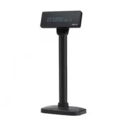 APPROX VISOR DE CLIENTE VFD PARA TPV - ALFANUMERICO FLUORESCENTE - 20 CARACTERES Y 2 LINEAS - 3 ALTURAS Y ROTACION 355º - COLOR NEGRO