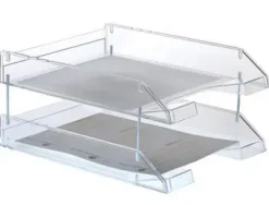 ARCHIVO 2000 BANDEJA SOBREMESA.CAPACIDAD AUMENTABLE CON ELEVADORES.TRANSPARENTE.260X340X60MM.REF.715T CS71958