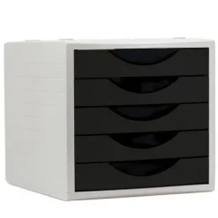 ARCHIVO 2000 MODULO DE 5 CAJONES COLOR NEGRO