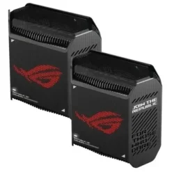 ASUS ROG RAPTURE GT6 PACK 2 UNIDADES ROUTER WIFI MESH AX10000 TRI-BANDA MU-MIMO - COLOR NEGRO