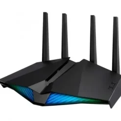 ASUS RT-AX82U V2 ROUTER GAMING AX5400 WIFI 6 DUAL BAND - VELOCIDAD HASTA 5400MBPS - 4 PUERTOS RJ45 LAN, 1 PUERTO RJ45 WAN, 1 PUERTO USB 3.2 - ILUMINACION RGB - 4 ANTENAS EXTERNAS