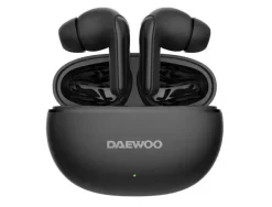 AURICULAR DAEWOO TWS IN-EAR BLUETOOTH 5.3 CON ESTUCHE DE CARGA USB TIPO-C AUTONOMIA 6 HORAS COLOR NEGRO