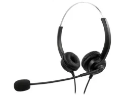 AURICULAR MEDIARANGE BIAURAL DIADEMA CON MICROFONO CABLE 2 MT