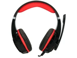 AURICULAR Q-CONNECT GAMING CON MICROFONO AJUSTABLE E ILUMINACION LED COLOR NEGRO