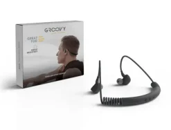 AURICULARES GROOVY SPORT BLUETOOTH NECKBAND CON MICROFONO COLOR GRIS OSCURO