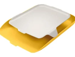 BANDEJA ORGANIZADORA PLASTICO LEITZ COSY AMARILLO 274X62X391MM