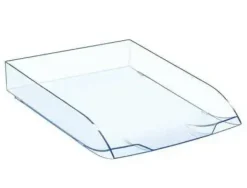 BANDEJA SOBREMESA CEP CONFORT PLASTICO TRANSPARENTE CELESTE 370X270X61 MM