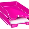 BANDEJA SOBREMESA CEP PLASTICO ROSA 257X348X66 MM