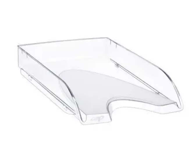 BANDEJA SOBREMESA CEP PLASTICO TRANSPARENTE 348X257X66 MM