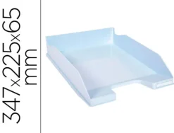 BANDEJA SOBREMESA EXACOMPTA AQUAREL COMBO MIDI AZUL PASTEL 347X255X65 MM