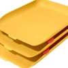 BANDEJA SOBREMESA PLASTICO LEITZ COSY SET DE 3 UNIDADES AMARILLO 274X120X456 MM