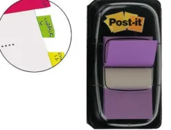 BANDERITAS SEPARADORAS 680-8 VIOLETA -DISPENSADOR DE 50