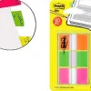 BANDERITAS SEPARADORAS POST-IT INDEX 680 NARANJA LIMA Y ROSA DISPENSADOR FUNDA 3X20