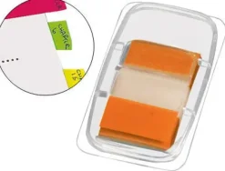 BANDERITAS SEPARADORAS Q-CONNECT NARANJAS DISPENSADORDE 50