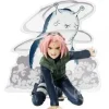 BANPRESTO NARUTO SHIPPUDEN PANEL SPECTABLE SAKURA HARUNO - FIGURA DE COLECCION - ALTURA 9CM APROX. - FABRICADA EN PVC Y ABS