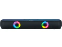 BARRA DE SONIDO Q-CONNECT BLUETOOTH CON ILUMINACION LED Y CONTROL DE VOLUMEN COLOR NEGRO