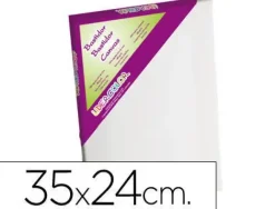 BASTIDOR LIDERCOLOR 5P LIENZO ALGODON 100% MARCO PAWLONIA 1,8X3,8 CM BORDES MADERA 35X24 CM