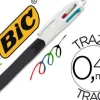 BIC BOLIGRAFO BIC CUATRO COLORES CON GRIP COLORE NEGRO PUNTA 1,3 MM