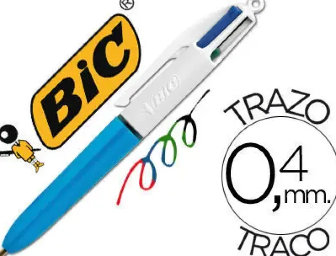 BIC BOLIGRAFO BIC CUATRO COLORES MINI PUNTA MEDIA 1MM