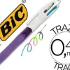 BIC BOLIGRAFO BIC CUATRO COLORES CON GRIP COLORES PASTEL PUNTA 1 MM