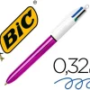 BIC BOLIGRAFO BIC CUATRO COLORES SHINE MORADO PUNTA DE 1 MM