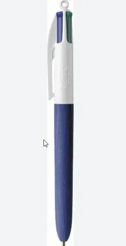 BIC BOLIGRAFO CUATRO COLORES WOOD STYLE COLOR AZUL MADERA