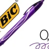 BIC GEL-OCITY QUICK DRY BOLIGRAFO RETRACTIL - PUNTA MEDIA DE 0.7MM - TINTA DE GEL - SECADO ULTRA RAPIDO - NO MANCHA EL PAPEL - COLOR VIOLETA