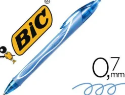 BIC GEL-OCITY QUICK DRY BOLIGRAFO RETRACTIL - PUNTA MEDIA DE 0.7MM - TINTA DE GEL - SECADO ULTRA RAPIDO - NO MANCHA EL PAPEL - COLOR TURQUESA