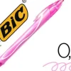 BIC GEL-OCITY QUICK DRY BOLIGRAFO RETRACTIL - PUNTA MEDIA DE 0.7MM - TINTA DE GEL - SECADO ULTRA RAPIDO - NO MANCHA EL PAPEL - COLOR ROSA