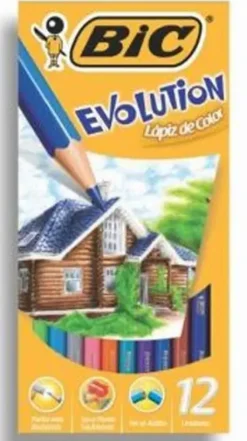 BIC LAPIZ COLOR BIC 12UDS EVOL.TRI 829735 MAK655228