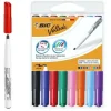 BIC VELLEDA 1741 PACK DE 8 ROTULADORES PARA PIZARRA - PUNTA MEDIA - TRAZO DE 1.4MM - BORRADO OPTIMO - COLORES SURTIDOS