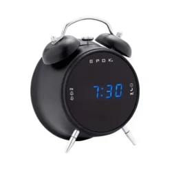 BIGBEN EPOK DESPERTADOR RADIOFONICO RETRO - RADIO FM CON PANTALLA LED - DESPERTADOR POR RADIO O ZUMBADOR - FUNCIONES DE SIESTA Y REPETICION - COLOR NEGRO