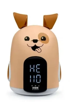 BIGBEN KIDS DESPERTADOR LUZ NOCTURNA TACTIL - ALARMA Y LUZ - 3 SONIDOS DE ALARMA - INTENSIDAD AJUSTABLE - PANTALLA CON HORA - COLOR MARRON
