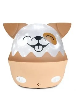 BIGBEN KIDS LUZ NOCTURNA MUSICAL - PROYECTOR 360° - 13 PROYECCIONES - 8 MELODIAS - CONTROL REMOTO - INALAMBRICA Y RECARGABLE - COLOR MARRON