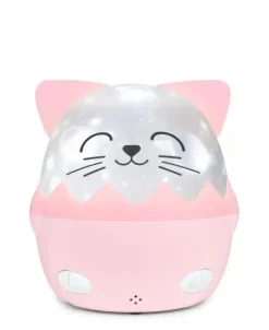 BIGBEN KIDS LUZ NOCTURNA MUSICAL - PROYECTOR 360° - 13 PROYECCIONES - 8 MELODIAS - CONTROL REMOTO - INALAMBRICA Y RECARGABLE - COLOR ROSA