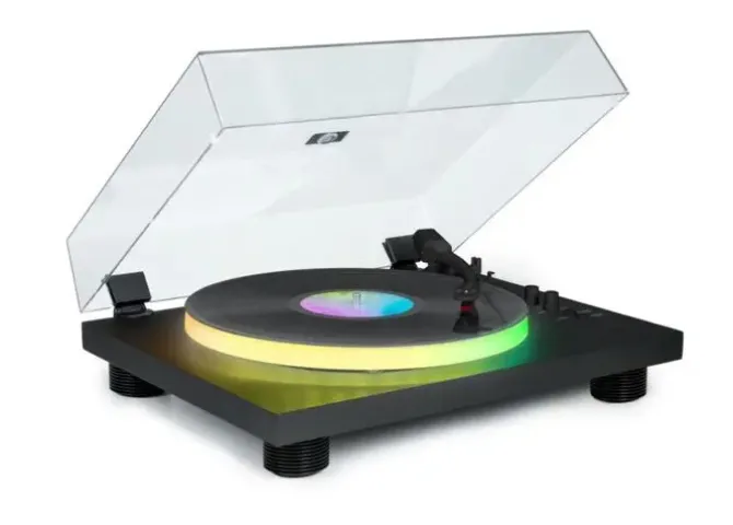 BIGBEN TOCADISCOS BLUETOOTH CON ALTAVOCES - FUNCION AUTO-STOP - CONEXION RCA/BLUETOOTH - COLOR NEGRO