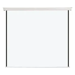 BI-OFFICE PANTALLA DE PROY.MURAL. PROFESIONAL.BORDES NEGROS.RECOGIDO ACERO GRIS.178 X 178 CM REF.PP178178