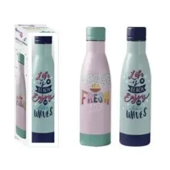 BISMARK BOTELLA TERMICA 500ML - AISLAMIENTO DE VACIO DE DOBLE PARED - TAPON HERMETICO - 2 MODELOS DIFERENTES