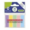 BISMARK PACK DE 125 INDICES ADHESIVOS 45MM X 12MM - COLORES PASTEL SURTIDOS
