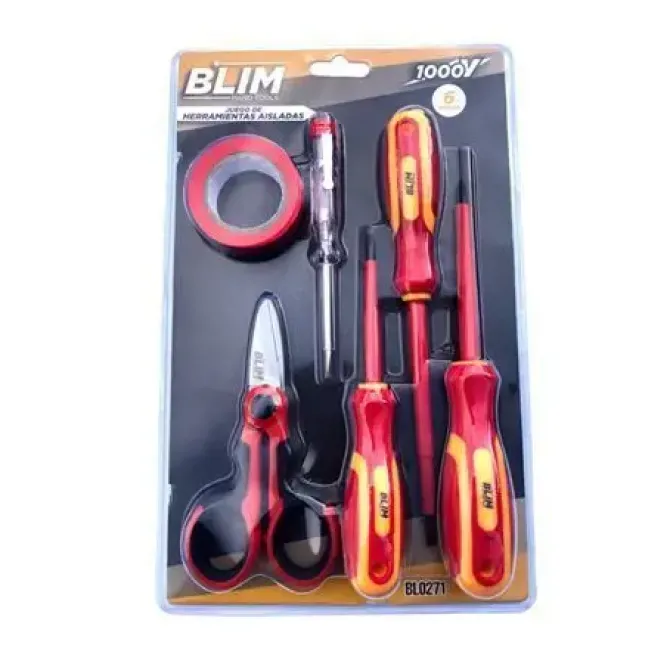 BLIM JUEGO 6 PCS HERRAMIENTAS AISLADAS 1000V