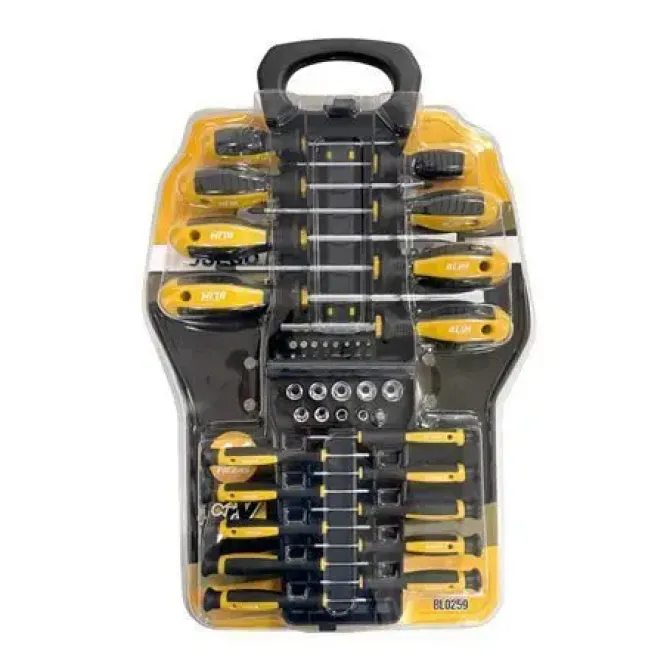 BLIM JUEGO 44 PIEZAS DESTORNILLADORES, VASOS Y PUNTAS