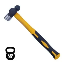 BLIM MARTILLO DE BOLA - PESO 340 GR - CABEZA DE ACERO FORJADO - MANGO DE FIBRA DE VIDRIO - COLOR NEGRO