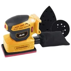 BLIM MULTILIJADORA 3 PLACAS A BATERIA 20V 2AH - PLACA REDONDA, TRIANGULAR Y RECTANGULAR - VELOCIDAD 7000-13000RPM - DEPOSITO PARA EL POLVO - LUZ LED