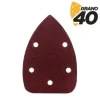 BLIM PACK DE 10 LIJAS CON VELCRO PARA LIJADORA BL0124 - GRANO 40 - FORMATO TRIANGULAR