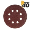 BLIM PACK DE 10 LIJAS CON VELCRO PARA LIJADORA BL0150 - 125MM - GRANO 40 - FORMATO CIRCULAR