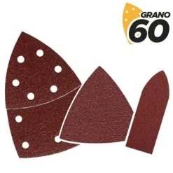 BLIM PACK DE 9 LIJAS CON VELCRO PARA LIJADORA BL0137 - GRANO 60 - 3 FORMATOS