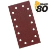 BLIM PACK DE 10 LIJAS PARA LIJADORA BL0123 - GRANO 80 - FORMATO RECTANGULAR
